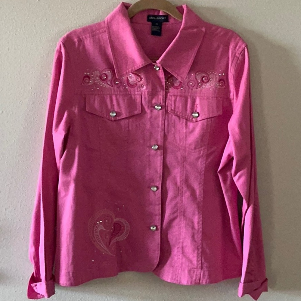 SML Sport Pink Cotton Shirt size XL